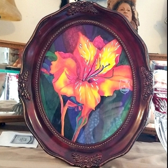 12×10 early 1900s Antique Deep Carved Picture frame  vintage Cherry Wiid - Picture 11 of 16